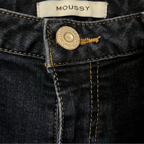 Moussy Dark Indigo Wash Jeans Size 27 - Picture 5 of 7